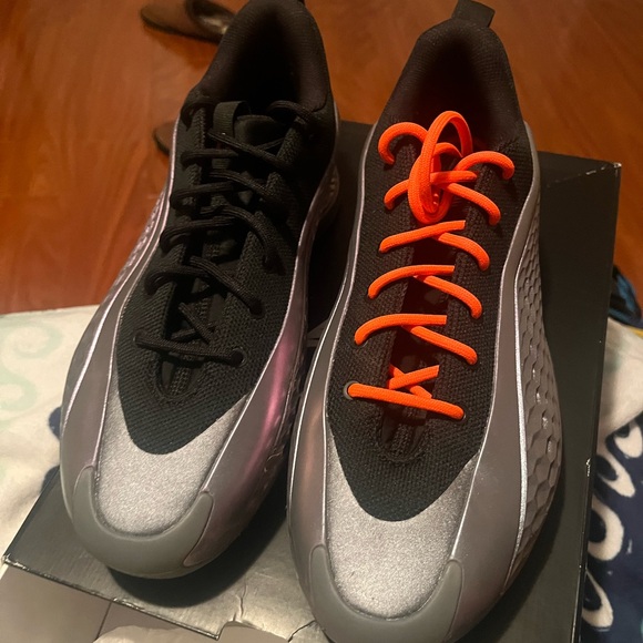 adidas Black and Silver Athletic Shoes